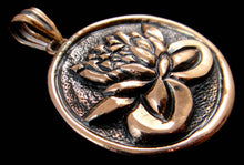 Load image into Gallery viewer, Copper Amulet Pendant- Lotus Flower