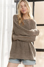 Load image into Gallery viewer, RIBBED TEXTURE OVERSIZED SWEATER