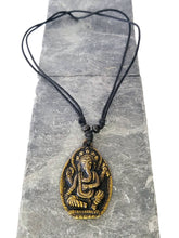 Load image into Gallery viewer, Ganesh Brass Necklace With Adjustable String