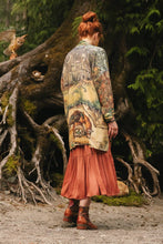 Load image into Gallery viewer, Woodland Wisdom Matinée Duster w/ Florals, Fox &amp; Owl