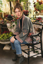 Load image into Gallery viewer, Flight of Fancy Fleece Cottage Cardigan Jacket w/Hummingbird