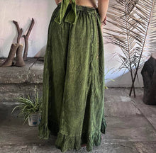 Load image into Gallery viewer, Pari Vintage Vibe Green Skirt