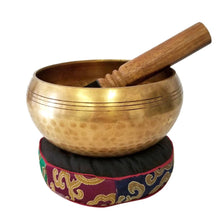 Load image into Gallery viewer, Hammered Carved Tibetan Singing Bowl