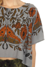 Load image into Gallery viewer, Luna Moth Scarf Crop Top