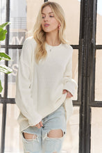 Load image into Gallery viewer, RIBBED TEXTURE OVERSIZED SWEATER