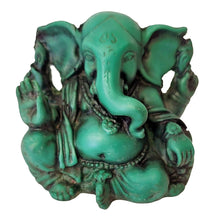 Load image into Gallery viewer, Blessing Green Ganesh 2.5" x 2.5"
