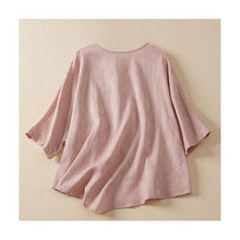 Load image into Gallery viewer, Vintage Slim Fit Short Sleeve Irregular Button-Up Shirt