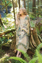 Load image into Gallery viewer, Earth &amp; Sky Bohemian Goddess Starduster Kimono w/Trees