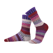 Load image into Gallery viewer, Wunderland Crew Socks | USA Made Sustainable Mismatched Sock