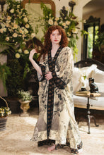 Load image into Gallery viewer, Honey &amp; The Moon Opera Duster Kimono Robe w/ Florals &amp; Bees