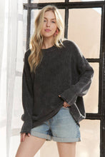 Load image into Gallery viewer, RIBBED TEXTURE OVERSIZED SWEATER