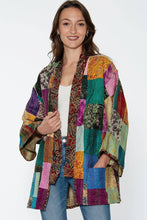 Load image into Gallery viewer, Reversible Kantha Silk Kimono Jacket