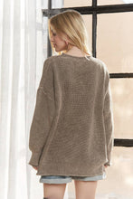 Load image into Gallery viewer, RIBBED TEXTURE OVERSIZED SWEATER