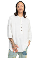 Load image into Gallery viewer, Homespun Henley 3/4 Sleeve Shirt