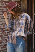 Load image into Gallery viewer, Double Gauze Plaid Oversized Button-Down Shirt