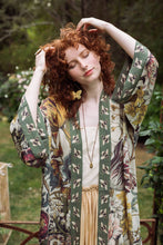 Load image into Gallery viewer, Love Grows Wild Opera Duster Kimono Robe w/ Bees