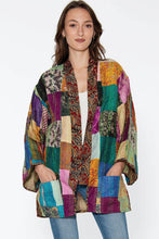 Load image into Gallery viewer, Reversible Kantha Silk Kimono Jacket
