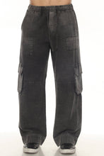 Load image into Gallery viewer, Stonewash Patch Cargo Pants