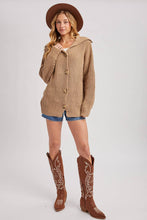 Load image into Gallery viewer, BUTTON DOWN COLLAR NECK RIBBED KNIT SWEATER CARDIGAN