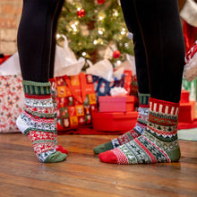 Load image into Gallery viewer, Yuletide Crew Socks | Sustainably Made Festive Holiday Socks