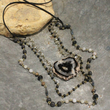 Load image into Gallery viewer, Gemstone Triple Layer Switch It Length Necklace