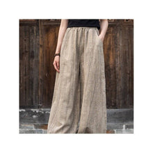 Load image into Gallery viewer, Solid Color Cotton and Linen Lantern Trousers