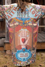 Load image into Gallery viewer, Love Language Opera Duster Kimono Robe w/ Faith, Hope