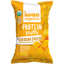 Load image into Gallery viewer, IWON Organics Cheddar Cheese Puffs (5 oz)