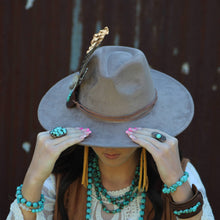 Load image into Gallery viewer, Blue Turquoise Ring set in Antique Copper