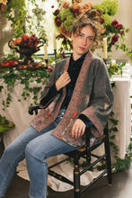 Load image into Gallery viewer, Flight of Fancy Fleece Cottage Cardigan Jacket w/Hummingbird