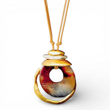 Load image into Gallery viewer, Chunky Boho Western Tortoise Pendant Necklace | Coastal