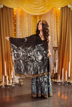 Load image into Gallery viewer, The Guardians Bohemian Scarf with celestial print &amp; angels