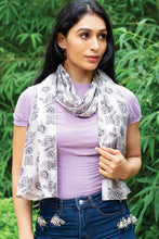 Load image into Gallery viewer, Up-Cycled Silk Sari Tassel Scarves