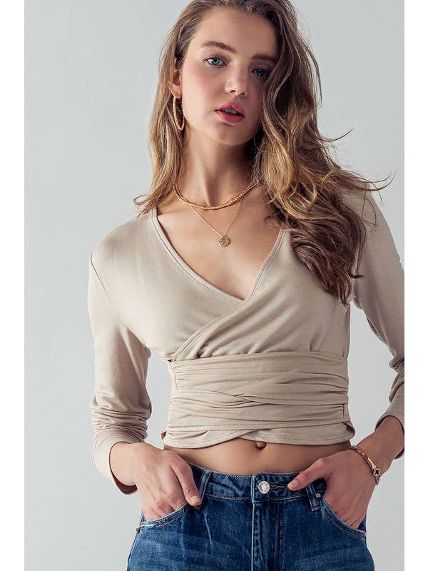 Tie the Knot V-Neck Blouse – AOLRC