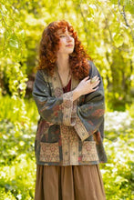 Load image into Gallery viewer, The Messenger Fleece Cottage Cardigan Jacket w/ Joan of Arc