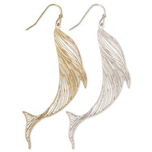 Load image into Gallery viewer, Ocean Wonders Filigree Whale Earrings