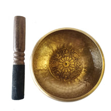 Load image into Gallery viewer, Hammered Carved Tibetan Singing Bowl