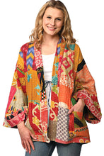 Load image into Gallery viewer, Reversible Cotton Kantha Kimono Jacket