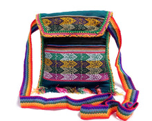 Load image into Gallery viewer, Tribal Peruvian Square Fringe "Julia" Crossbody Purse Bag