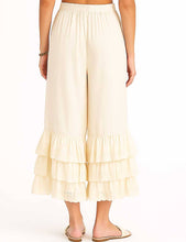 Load image into Gallery viewer, Ladies Solid Color Elastic Waist Pull -On Tiered Ruffle Pants