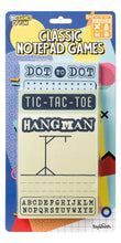 Load image into Gallery viewer, Classic Notepad Games, Hangman, Dot To Dot, Tic-Tac-Toe