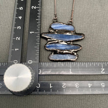 Load image into Gallery viewer, Vintage 4 Kyanite Linked Natural Stone pendant Necklace