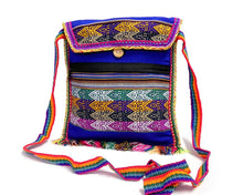 Load image into Gallery viewer, Tribal Peruvian Square Fringe "Julia" Crossbody Purse Bag