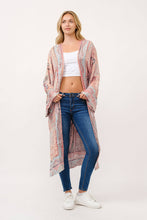 Load image into Gallery viewer, Anais Thick Stitch Embroidered Duster Tall Plus Size