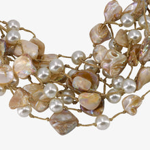 Load image into Gallery viewer, Chunky Shell &amp; Pearl Necklace | Handmade Statement Jewelry