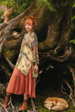 Load image into Gallery viewer, Woodland Wisdom Matinée Duster w/ Florals, Fox &amp; Owl