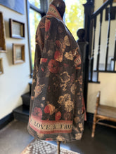 Load image into Gallery viewer, Heart of Gold Fleece Cottage Cardigan Kimono Jacket