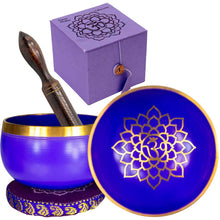 Load image into Gallery viewer, Mini Chakra Singing Bowl Purple - Crown (Each)