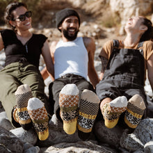 Load image into Gallery viewer, Honey Bee Crew Socks| USA Made Giveback Socks for Polinators