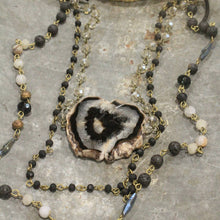 Load image into Gallery viewer, Gemstone Triple Layer Switch It Length Necklace